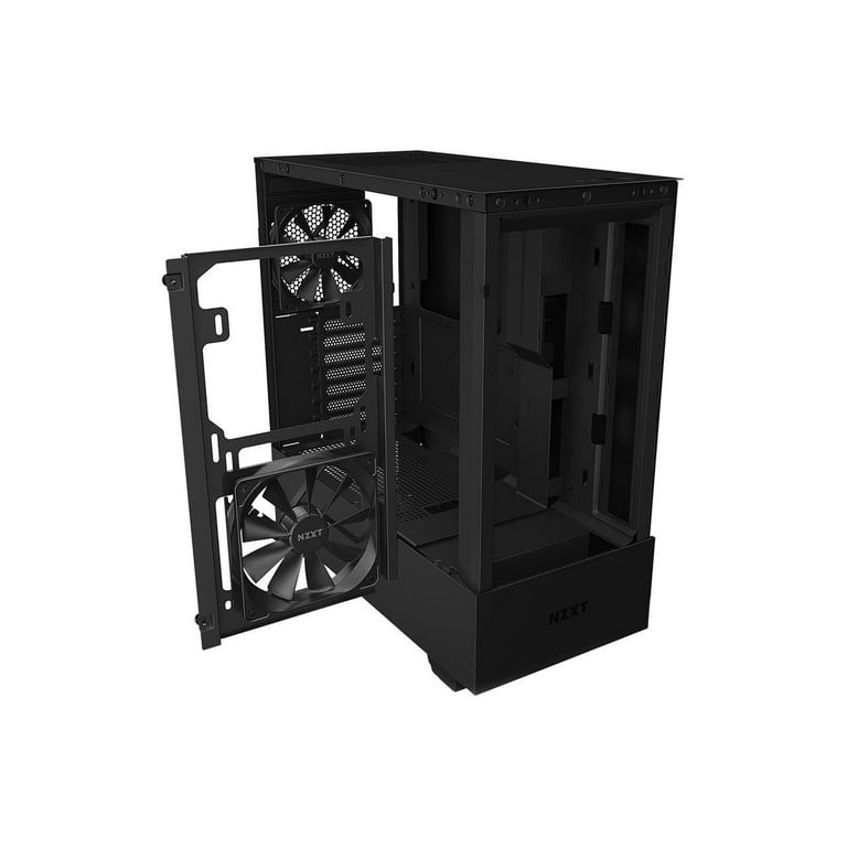 NZXT H510 Flow Matte Black - Compact ATX PC Gaming Case - Tempered