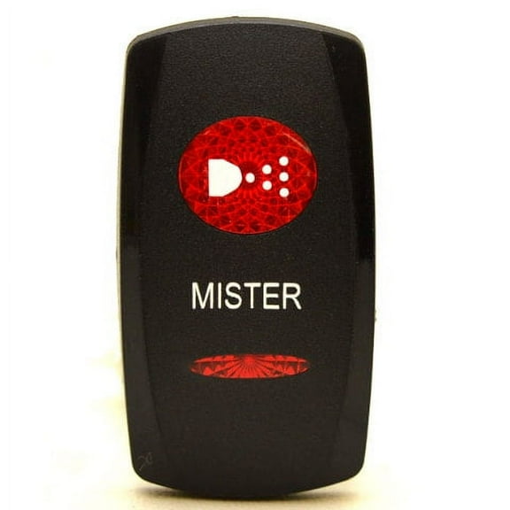 Carling Boat Rocker Switch Actuator Cover | Black Mister 1 x 1 7/8 Inch