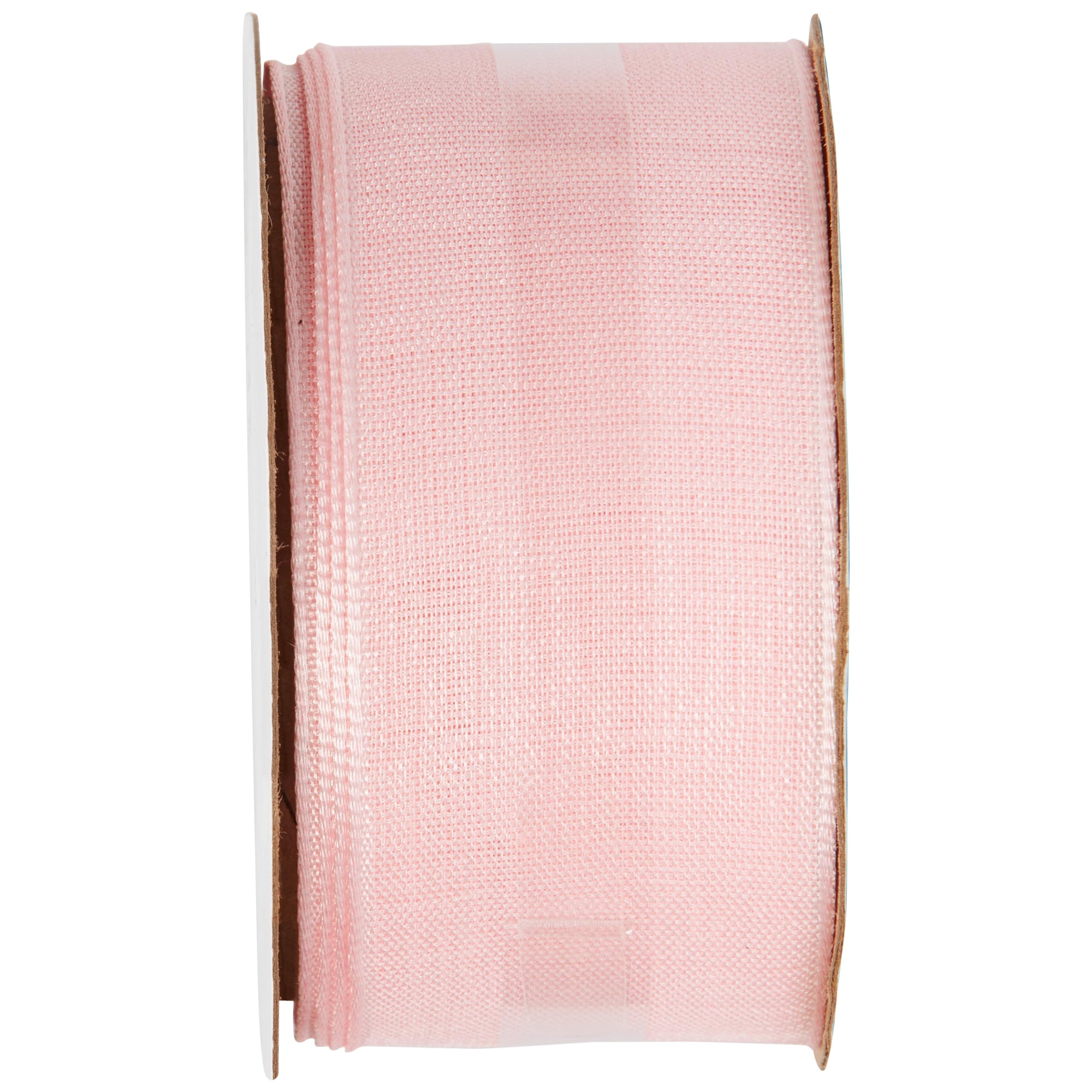 (3 pack) Offray Ribbon, Light Pink 1 1/2 inch Woven Ribbon, 9 feet