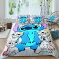 thumbnail image 2 of Stitch Bedding Duvet Cover, Anime Bedding Sets, 3D Printed Lightweight 3 Pieces Comforter Cover Sets with 1 Duvet Cover and 2 Pillow Pillowcases for Kids, 2 of 7
