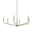 thumbnail image 6 of 52719CPZ Kichler Lighting Madden - 6 Light Chandelier-18.25 Inches Tall and 38 Inches Wide-Champagne Bronze Finish, 6 of 7