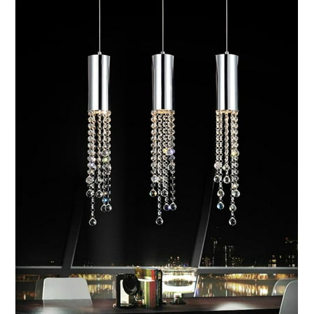 

3 Light Multi Light Pendant with Chrome finish