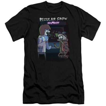 Regular Show Rs The Movie T-shirt Black Adult Unisex 100% Cotton Short Sleeve