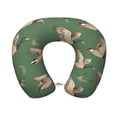 thumbnail image 2 of Memory Foam Travel Neck Pillow For Airplane Car Home Portable Soft Plush Removable Washable Cover Neck Support Pillows Flying Mallard Ducks, 2 of 8