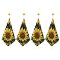 thumbnail image 6 of Orinice Sunflower Reusable Hand Towels, Ultra-Fine Fiber Kitchen Towels for Quick Drying, 30x30cm, Set of 3 4pcs, 6 of 7