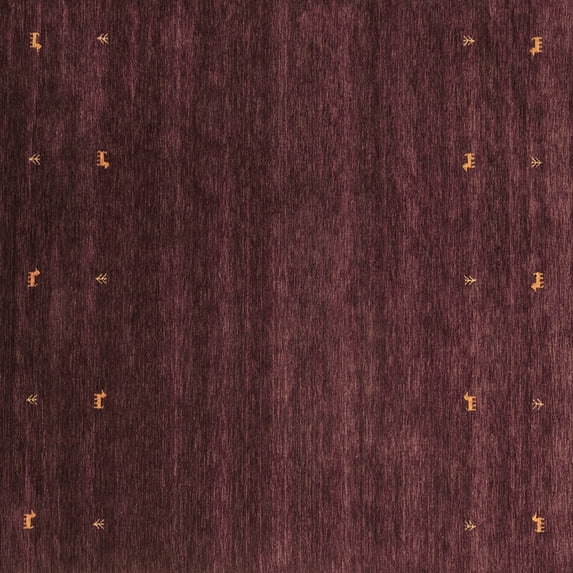 Ahgly Company Indoor Square Abstract Brown Contemporary Area Rugs, 6' Square