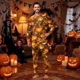 thumbnail image 2 of Halloween Family Matching Pajamas Sets, Halloween Family Leisure Loungewear, Pumpkin Ghost Holiday PJS Sleepwear, Seasonal Halloween Party Family for Home Relaxing Casual Daily Wear Indoor, 2 of 7