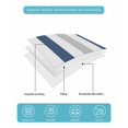thumbnail image 5 of Quilts Twin XL Size, Navy Blue Grey Stripe Soft Comforter Bedding Set for Bed, Modern Farmhouse Vertical Striped Lightweight Quilted Bedspread with Pillow Cover(2 Pieces) for All Season, 68x98 Inch, 5 of 6