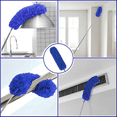 thumbnail image 4 of 8PCS Microfiber Duster with Detachable Extension Pole(Stainless Steel) 30-100" Duster Cleaning Kit for Cleaning Fan Cobweb, Washable Lightweight Duster for Ceiling Fan Webs, Blinds, 4 of 10