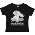 thumbnail image 3 of Inktastic My Great Aunt Loves Me to the Moon and Back Elephant Family Boys or Girls Toddler T-Shirt, 3 of 5