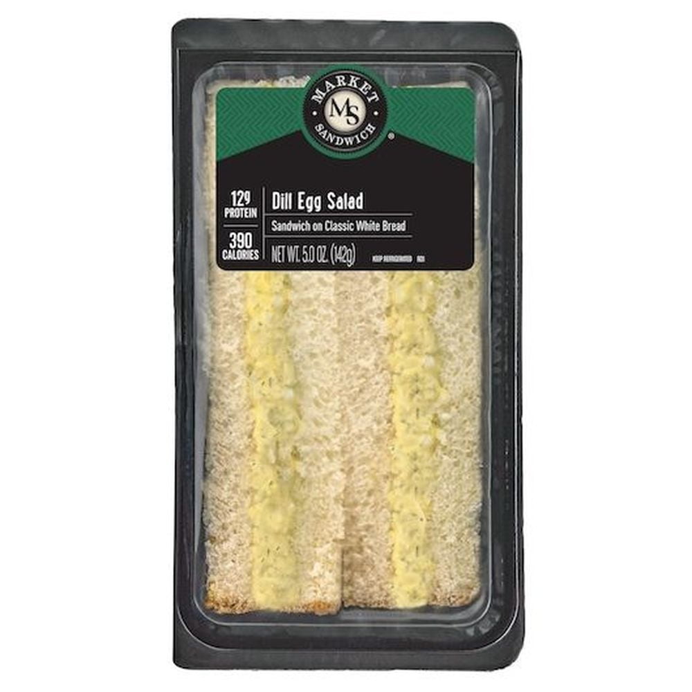 Market Classic White Bread Dill Egg Salad Sandwich, 5 Ounce 10 per