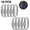 thumbnail image 1 of Carabiner Spring Snap Hook 304 Stainless Steel Heavy Duty Carabiner Clip 5 Pack, 1 of 4