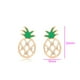 thumbnail image 2 of Bonitos Aretes Dama Piña Cristales Swarovski Oro 14K Lam dorado Unitalla, 2 of 7