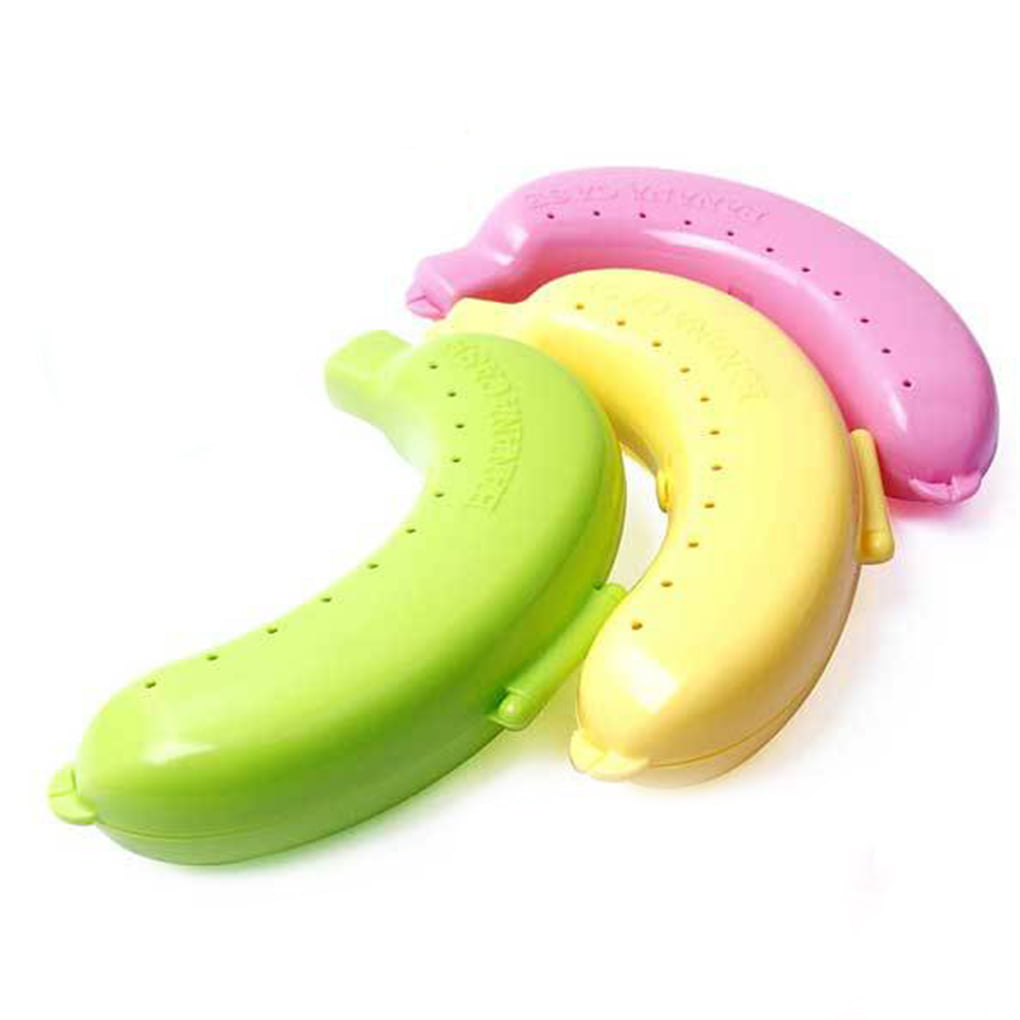 Plastic Banana Protector/Case/Holder Set of 2 R SODIAL