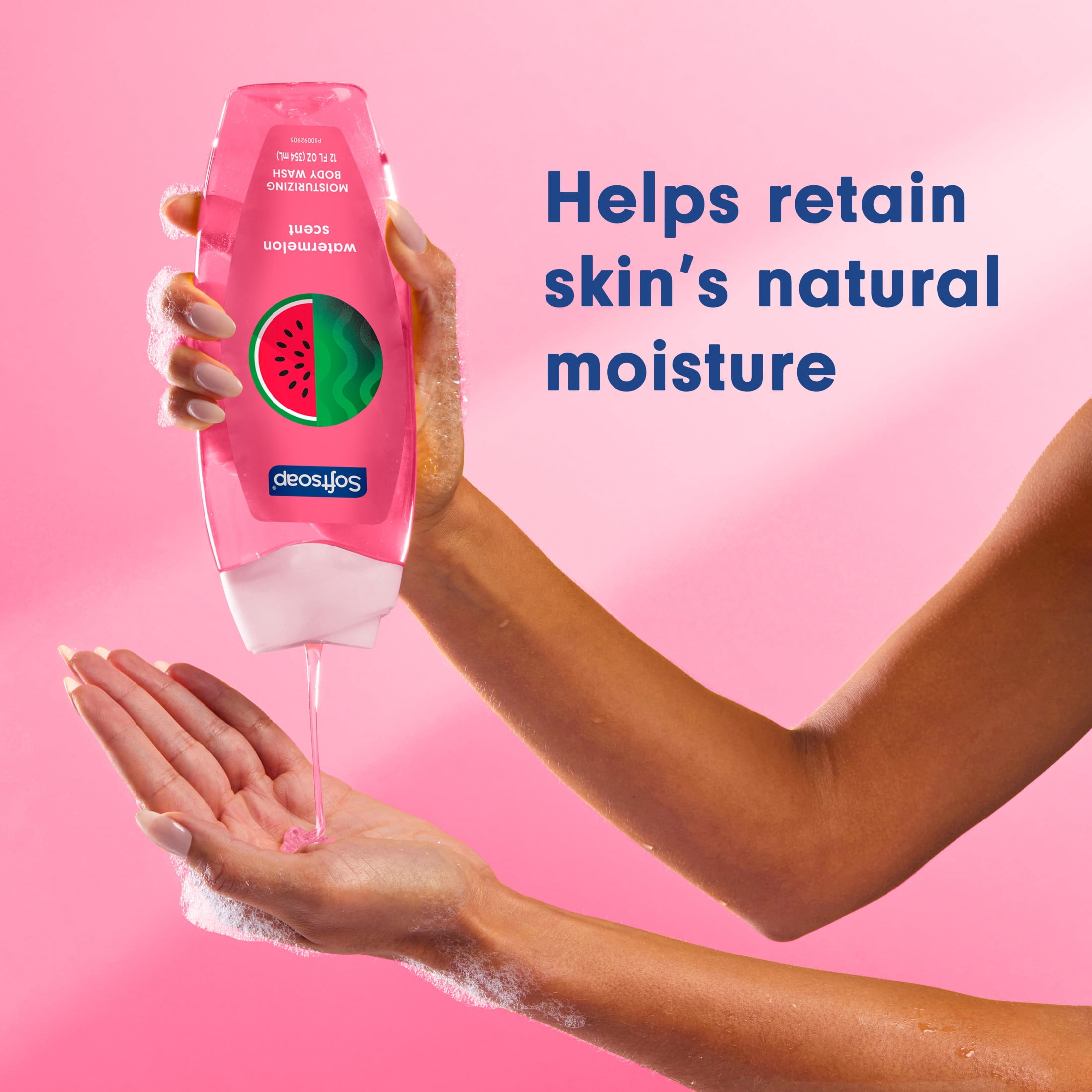 Softsoap Moisturizing Body Wash, pH Balanced, Paraben Free, Watermelon Scent, 12 fl oz