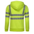 thumbnail image 5 of Men Class 3 High Visibility Sweatshirt Reflective Safety Hoodie Windproof Pullover Work Hoodie with Pocket, 5 of 5
