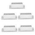 thumbnail image 4 of HORIALENCE 1Set White Stainless Steel Door Latch Restorer Strike Plate for Forced Entry Defense, 4 of 7