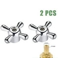 thumbnail image 3 of 2Pcs Faucet Knob Handle Alloy Universal Replacement Tap Kit For Kitchen Bathroom, 3 of 7