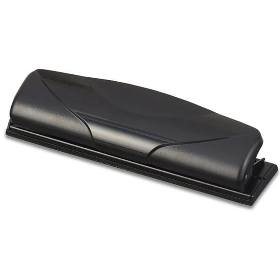 1InTheOffice Mini 3 Hole Punch, for Binder, 6 Sheet Capacity, 5.6 x 5.51 x 8.5, Black