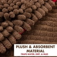 thumbnail image 4 of GFDYREE - Ultra Absorbent Microfiber Chenille Dog Bath Shammy Towel with Hand Pockets, Durable, Quick Drying, Washable, Prevent Mud Dirt (Color: Brown), 4 of 7