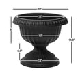 thumbnail image 2 of Root & Vessel Grecian Urn Planter, Black, 18", 2 of 4