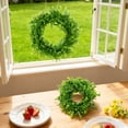 thumbnail image 7 of COM1950s Artificial Wreath for Front Door, Lifelike Eucalyptus Greenery Wreath, Faux Green Plant Ring for Home Wall Decor, Farmhouse Style Wreath for All Season, 7 of 7