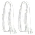 thumbnail image 1 of 2 Pcs Clear Extension Cords Invisible Extension Cord Christmas Light Extension For Indoor Outdoor With US Plug, 1 of 9