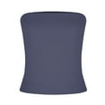 thumbnail image 3 of Jalioing Tube Tops for Women Casual Basic Bandeau Strapless Summer Going Out Crop Tops Sleeveless Short Shirts, 3 of 6