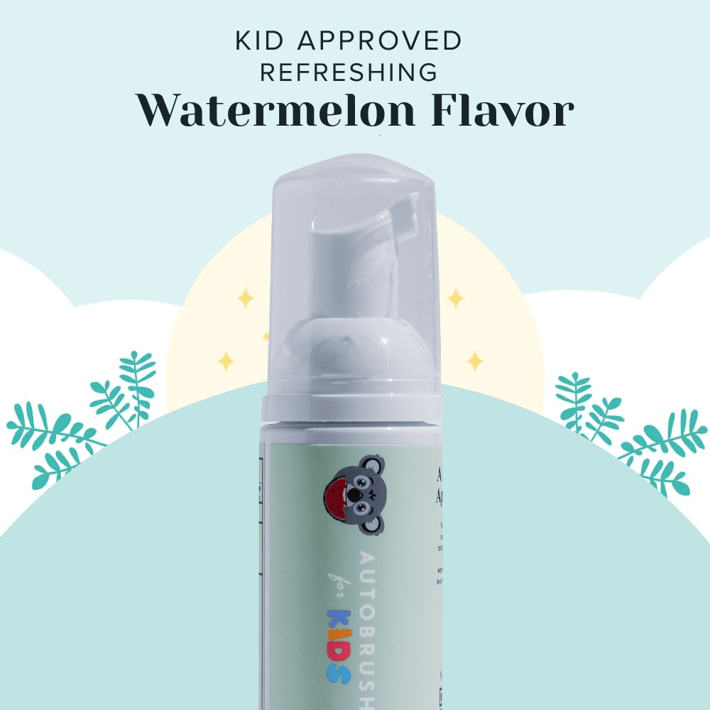 AutoBrush Kids Fluoride-Free Foaming Toothpaste Watermelon Flavor (3 Pack)