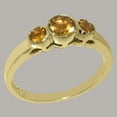 thumbnail image 3 of LBG British Made Spectacular 18k Yellow Gold Natural Citrine Womens Statement Ring - 33 size options - Size 10.5, 3 of 7