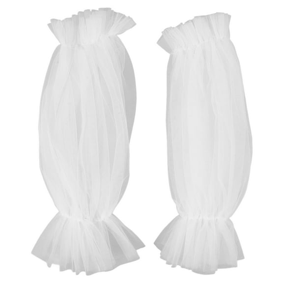 Zhiyie 1 Pair Tulle Wedding Sleeves Bridal Decoration Long Sleeves Wedding Costume Accessory for Bride