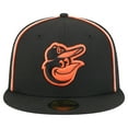 thumbnail image 2 of Men's New Era Black Baltimore Orioles Soutache 59FIFTY Fitted Hat, 2 of 5