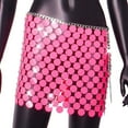 thumbnail image 4 of Riforla Women's Fashion Punk Style Sexy Street Style Beaded Holiday Party Skirt Women's Skirts Pink One Size, 4 of 5