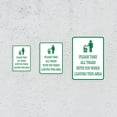 thumbnail image 5 of Portrait Round Plus Please Take All Trash With You When Leaving This Area Door or Wall Sign | Health & Safety Signage - Medium, 5 of 8