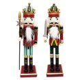 thumbnail image 1 of 2 Piezas 30 Cm Cascanueces Soldado Figuras Modelo Títere Muñeca Hogar Navidad Decoración, 1 of 9