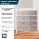 thumbnail image 2 of Comoda Cajonera Madera 8 Cajones De Tela Mueble Organizador blanco, 2 of 3