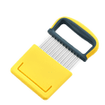 thumbnail image 3 of Potato Chopper Fruit Wavy Slicer with Handle Cooking Tool Onion Cheese Crinkle Chopping Kitchen Hand Tool Bakery Cookware Chef Gadgets Yellow, 3 of 8