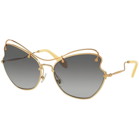 SUNGLASSES - POLARIZED FASHION SUN GLASSES MIU MIU GOLD FLOCK WOMEN MU56RS 7OE3E2