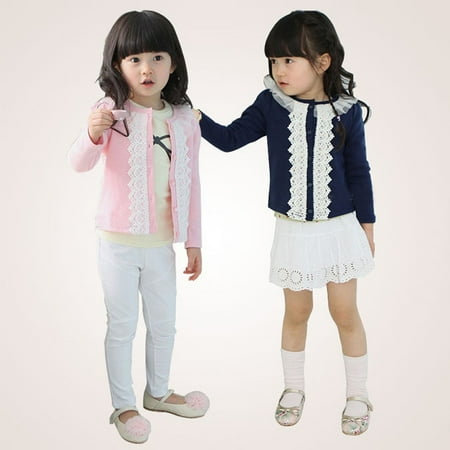 

Fashion Baby Girls Lace Clothing Jacket Clothing Jacket Coat Kids Long Sleeve Outerwear Clothes