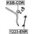 thumbnail image 2 of Febest REAR STABILIZER BAR BUSHING D13.8 # KSB-CDR OEM 55513-1H000, 2 of 2