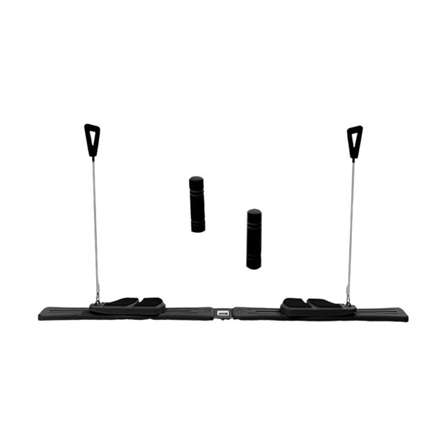 Tabla Reformer de Pilates, tabla abdominal para ejercicios de Pilates, tabla deslizante multifuncional Negro