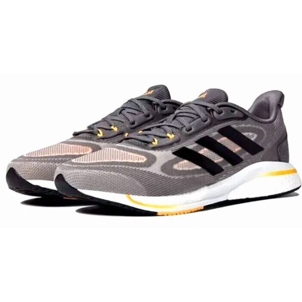 Adi-das Supernova+ Running Sneakers - Grey/Black/Orange - GX2952 - Men's sizes