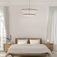 thumbnail image 3 of C Cattleya Modern 38-Watt 2-Light Tiered Integrated LED Rings Chandelier, 3 of 6