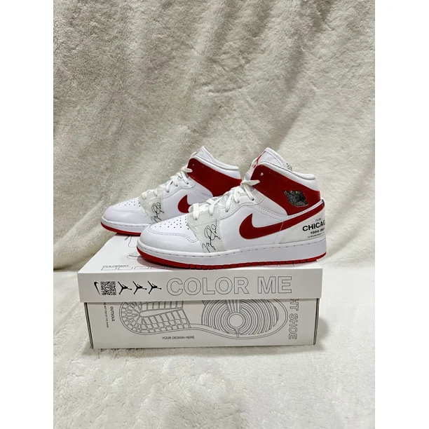 N I-K-E A i r-Jor-dan 1 Mid SS shoe - GS size 6y/ Woman size 7.5 -New -Fast ship