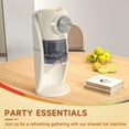 thumbnail image 6 of Shaved Ice  - Snow Cone  for Homemade Shaved Ice, Snow Cones, Slushie Ice Shaver with Stainless Steel Blade Adjustment Knob, 2 Reusable Ice  Cups - White, 6 of 6