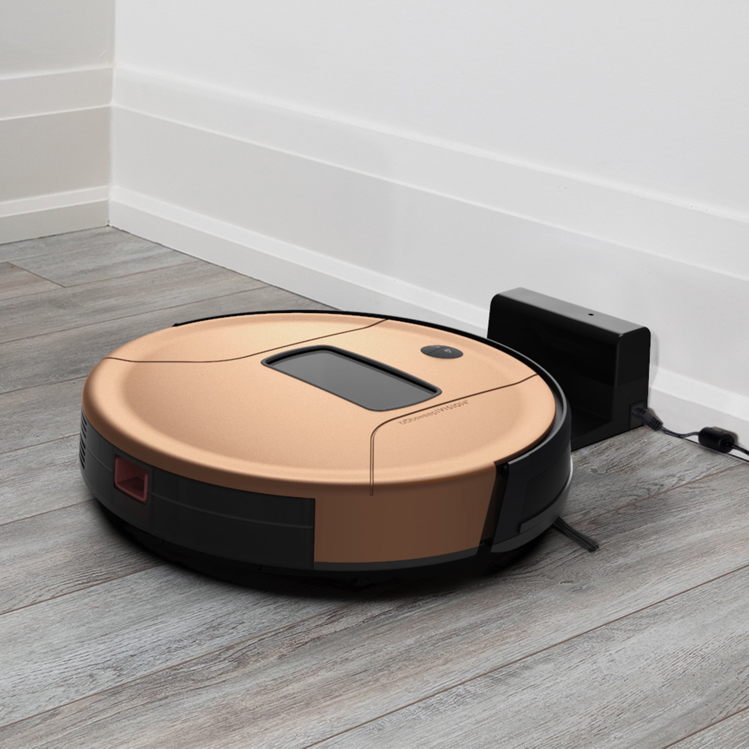 bObsweep PetHair Vision Plus Wi-Fi Connected Robot Vacuum, Beech
