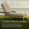 thumbnail image 5 of Textured Solid Birch Tan Chaise Lounge Cushion, 5 of 8