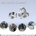 thumbnail image 3 of 60PCS 1 Inch PEX Clamps, Stainless Steel Single Ear Hose Clamps for PEX Pipe Fitting Connections, 3 of 6