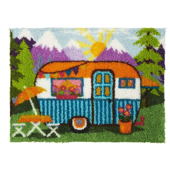 Herrschners® Happy Camper Latch Hook Kit