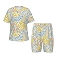 thumbnail image 1 of Fotbe Boho Pijama Estampada de 2 Piezas para Niños – Ropa de Dormir de Manga Corta Cómoda para Niños y Niñas, Camiseta y Shorts de Algodón-Medium, 1 of 6